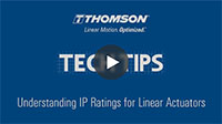 Techtip: Understanding IP Ratings for Linear Actuators