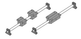 Sistema de guía lineal con soporte de extremo FluoroNyliner