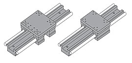 Doppelwellen-Linearführungssystem mit modularem Schlitten 2DA