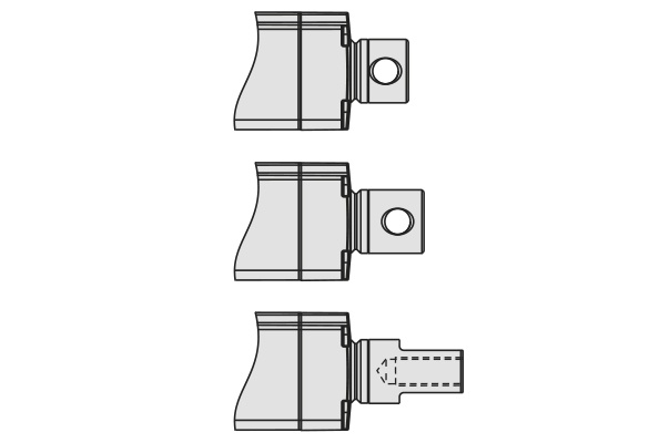 What are the options for end fixings?