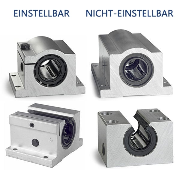 Adjustable or Non-Adjustable Pillow Block Bearings